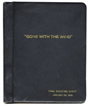 ''Gone With the Wind'' Final Shooting Script -- Bound in Navy Blue Leather With Gilt Tooling